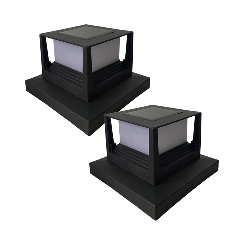 2 Piece Solar Light Fence Gate Pillar Head LED Lamp Black Plastic For House Gate Patio Garden Wall
2 Piece Solar Light Fence Gate Pillar Head LED Lamp Black Plastic For House Gate Patio Garden Wall