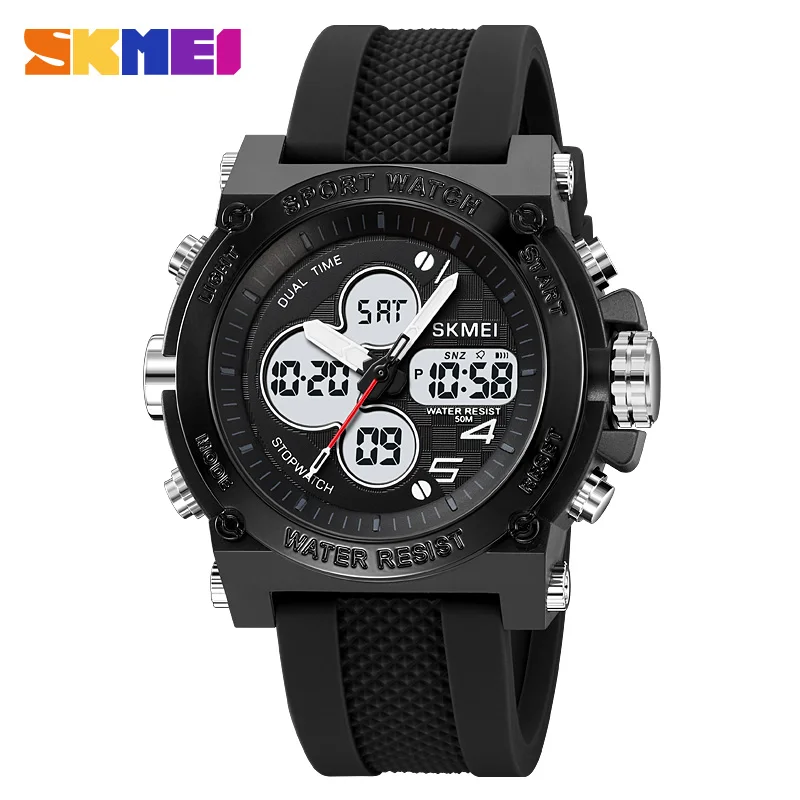 

SKMEI Japan Digital Movement Back Light Countdown Sport Watches Mens 5Bar Waterproof Stopwatch Wristwatches relogio masculino