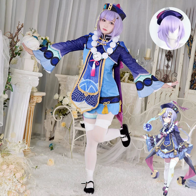 Костюм для косплея Genshin Impact Qiqi, плавильные костюмы, аниме платье для девочки, костюмы на Хэллоуин для женщин, костюм с париком, карнавальные костюмы
Костюм для косплея Genshin Impact Qiqi, плавильные костюмы, аниме платье для девочки, костюмы на Хэллоуин для женщин, костюм с париком, карнавальные костюмы