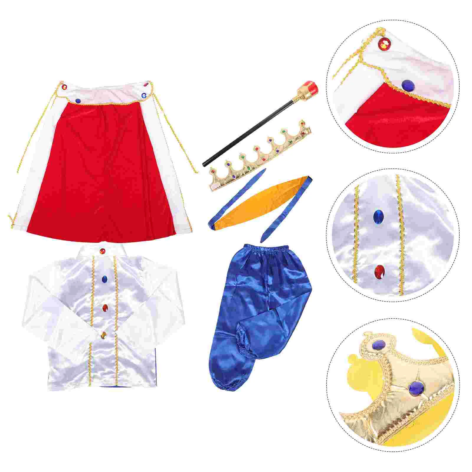 1 Set King Cosplay Costume Props King Cloak Halloween Cosplay Costume Kids Masquerade Clothing
1 Set King Cosplay Costume Props King Cloak Halloween Cosplay Costume Kids Masquerade Clothing