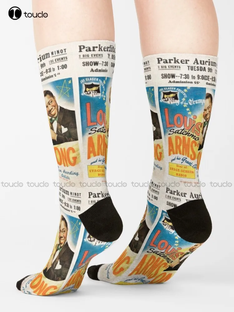 Винтажные носки Louis Armstrong с постерами для концертов, мужские цветные носки унисекс, Молодежные носки для взрослых и подростков, высокое каче... 
Винтажные носки Louis Armstrong с постерами для концертов, мужские цветные носки унисекс, Молодежные носки для взрослых и подростков, высокое каче...