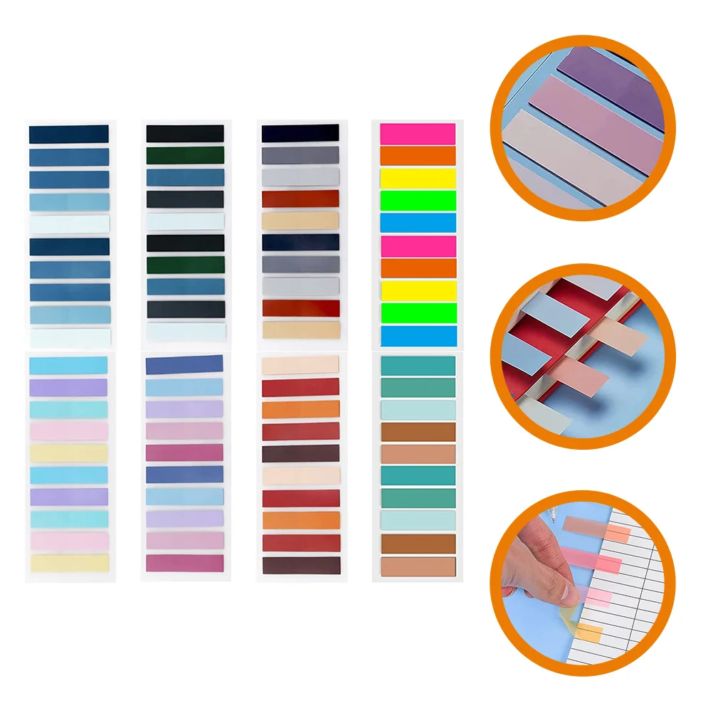 8 Books of Portable Sticky Tabs Multi-function Sticky Flags Household Book Tabs 
8 Books of Portable Sticky Tabs Multi-function Sticky Flags Household Book Tabs