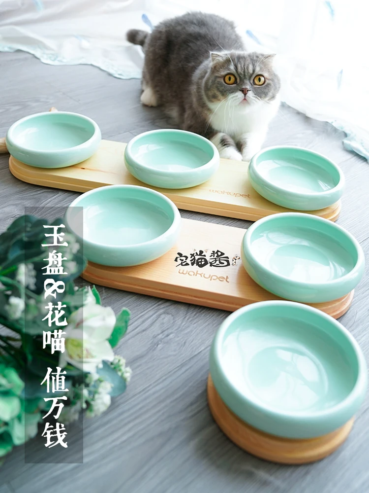 Solid Wood Ceramic Cat Rice Bowl Water Bowl Environmental Protection Non-slip Single Bowl
Solid Wood Ceramic Cat Rice Bowl Water Bowl Environmental Protection Non-slip Single Bowl