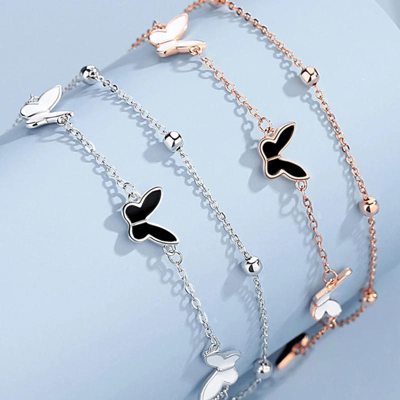 925 Sterling Silver Five Butterfly Chain Bracelet For Woman Fashion Charm Wedding Party Engagement Jewelry 2023 New Style
925 Sterling Silver Five Butterfly Chain Bracelet For Woman Fashion Charm Wedding Party Engagement Jewelry 2023 New Style