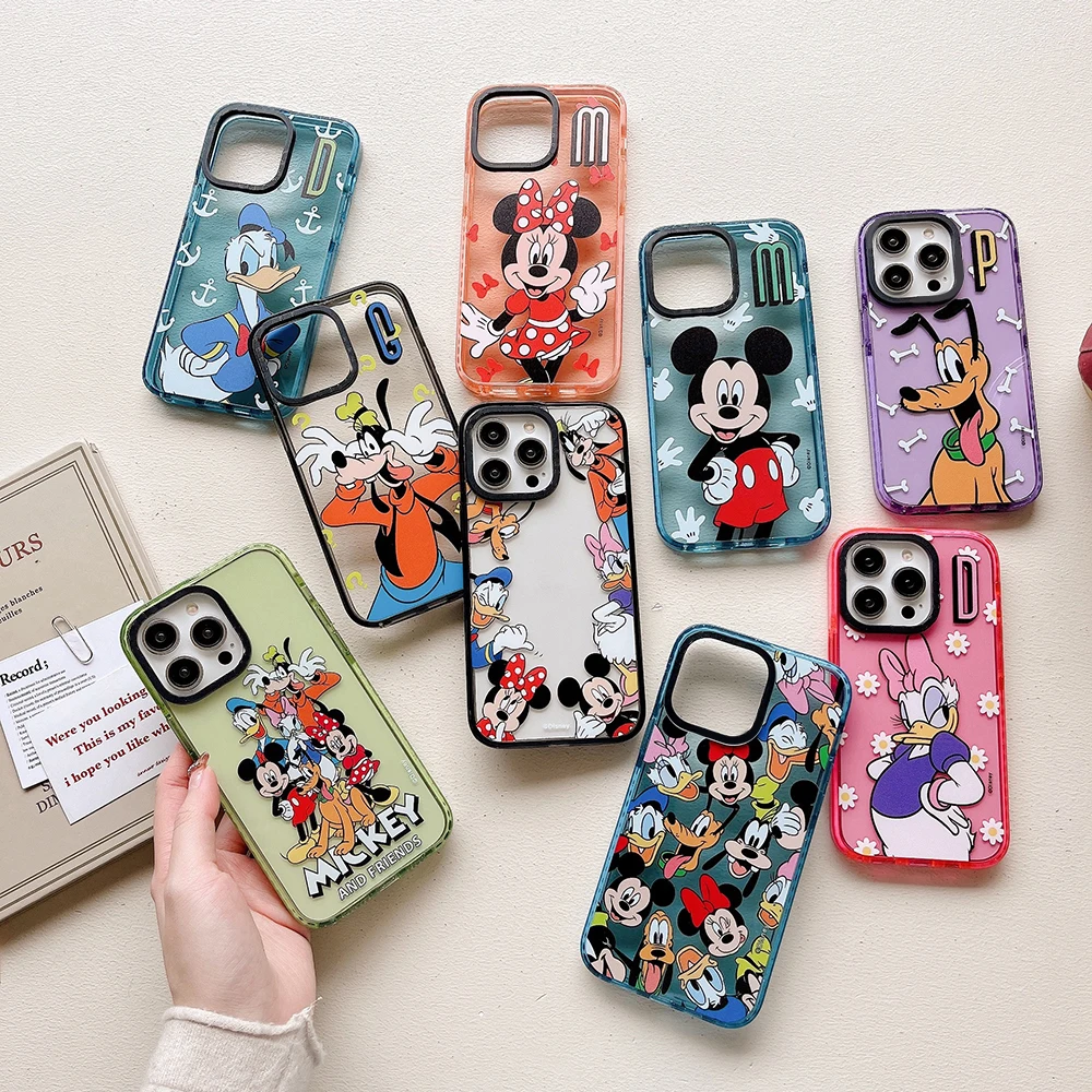 Cartoon Disneies Mickeys Minnie Donald Duck Phone Cases for IPhone 15 14 13 12 11 Pro Max 15Pro Transparent Anti-drop Back Cover
Cartoon Disneies Mickeys Minnie Donald Duck Phone Cases for IPhone 15 14 13 12 11 Pro Max 15Pro Transparent Anti-drop Back Cover