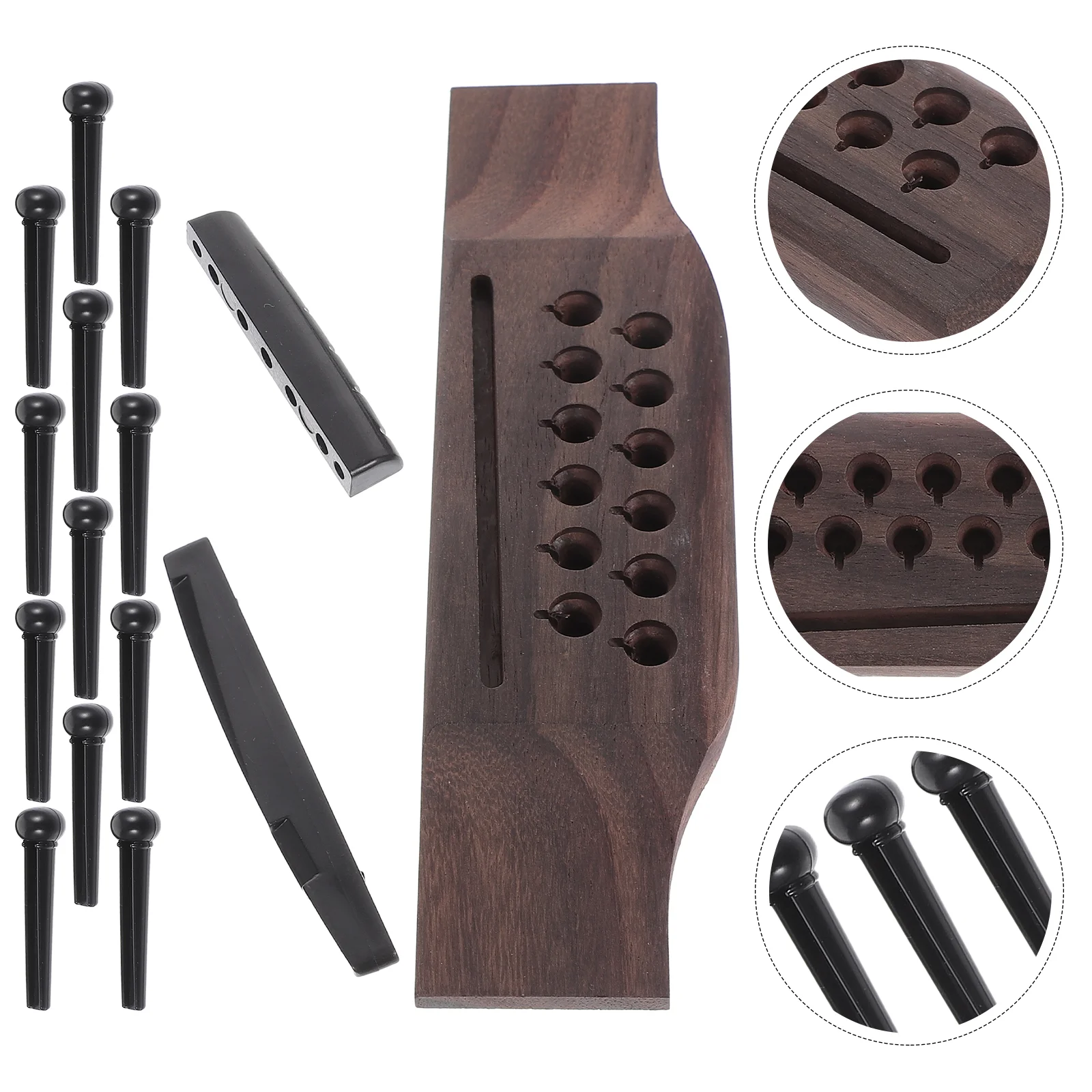 1 Set Acoustic Guitar Bridge 12 String Saddle And Nut Replacement Guitar Bridge Pins
1 Set Acoustic Guitar Bridge 12 String Saddle And Nut Replacement Guitar Bridge Pins