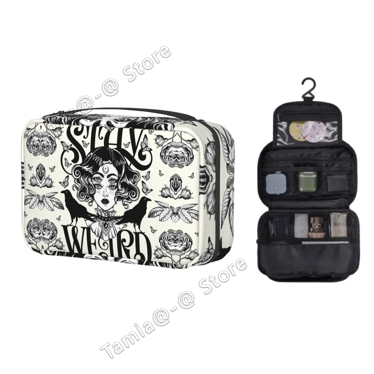 Женская сумочка для туалетных принадлежностей на заказ, органайзер для косметики на Хэллоуин с ведьмой, Женский органайзер для хранения ко... 
Женская сумочка для туалетных принадлежностей на заказ, органайзер для косметики на Хэллоуин с ведьмой, Женский органайзер для хранения ко...
