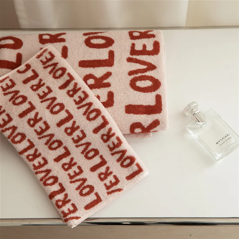 100% Cotton Towel Lover Letter Printed Combed Cotton Face Towel Absorbent Bath Towel Soft Shower Towel 
100% Cotton Towel Lover Letter Printed Combed Cotton Face Towel Absorbent Bath Towel Soft Shower Towel