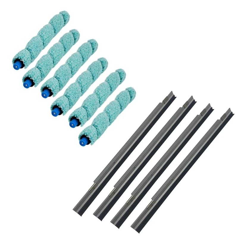 10 Pcs Robot Vacuum Cleaner Parts: 6 Pcs Floor Washing Robotic Cleaner Main Brush & 4 Pcs Scraper Wiper
10 Pcs Robot Vacuum Cleaner Parts: 6 Pcs Floor Washing Robotic Cleaner Main Brush & 4 Pcs Scraper Wiper