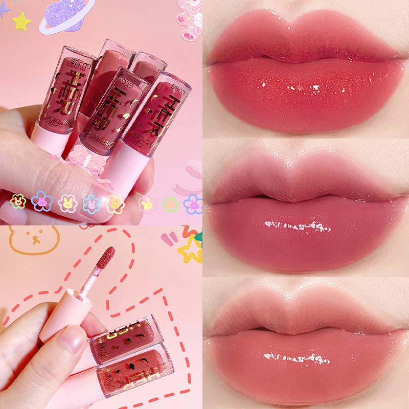

Mirror Lipstick Moisturizing Sexy Lips Plumper Long Lasting Shiny Lip Gloss Lip Tint Makeup Jelly Lip Glaze Korean Cosmetics