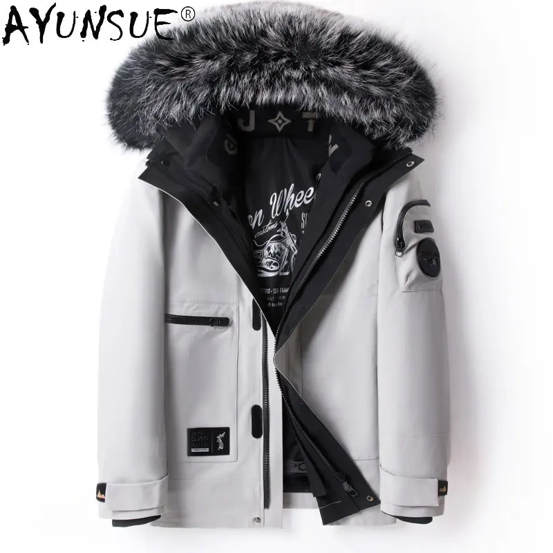 AYUNSUE Winter Fur Parkas Men Clothing Rabbit Fur Liner Detachable Fur Coat Keep Warm Fox Fur Collar Coats Jackets Hooded SGG773
AYUNSUE Winter Fur Parkas Men Clothing Rabbit Fur Liner Detachable Fur Coat Keep Warm Fox Fur Collar Coats Jackets Hooded SGG773