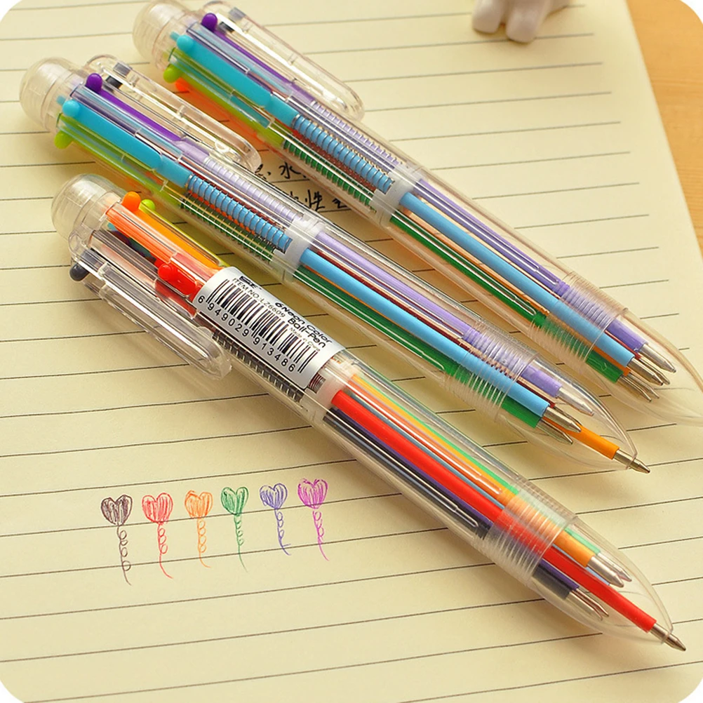 1pc Creative Stationery Multi-Color Ballpoint Pen Six-color Ballpoint Pen Study Pen
1pc Creative Stationery Multi-Color Ballpoint Pen Six-color Ballpoint Pen Study Pen