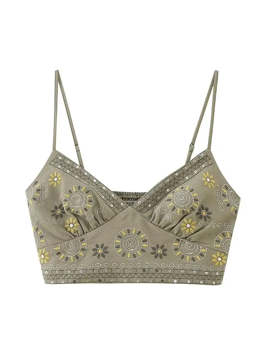 YLJHQX 2023 NEW Summer Women Print Spaghetti Strap Bow Decoration Casual Vintage Embroidery Sweet Top
YLJHQX 2023 NEW Summer Women Print Spaghetti Strap Bow Decoration Casual Vintage Embroidery Sweet Top