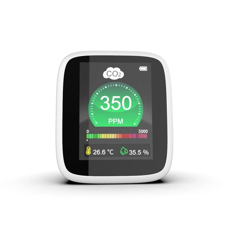 Portable CO2 Monitor Carbon Dioxide Detector Air Quality Detector Temperature Humidity Tester With 1080P LCD Display
Portable CO2 Monitor Carbon Dioxide Detector Air Quality Detector Temperature Humidity Tester With 1080P LCD Display