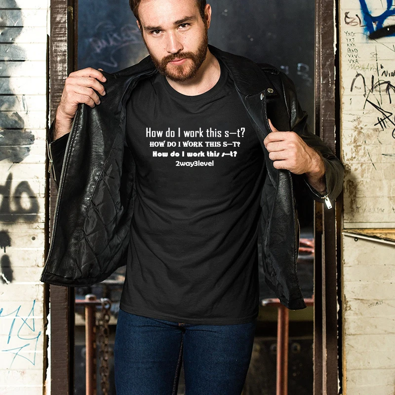 "Yo,how do I work this s-t" Print T-shirt Cotton Short Sleeve Tees O-neck Large Size Streetwear Shirt Solid Color Summer Wear
"Yo,how do I work this s-t" Print T-shirt Cotton Short Sleeve Tees O-neck Large Size Streetwear Shirt Solid Color Summer Wear