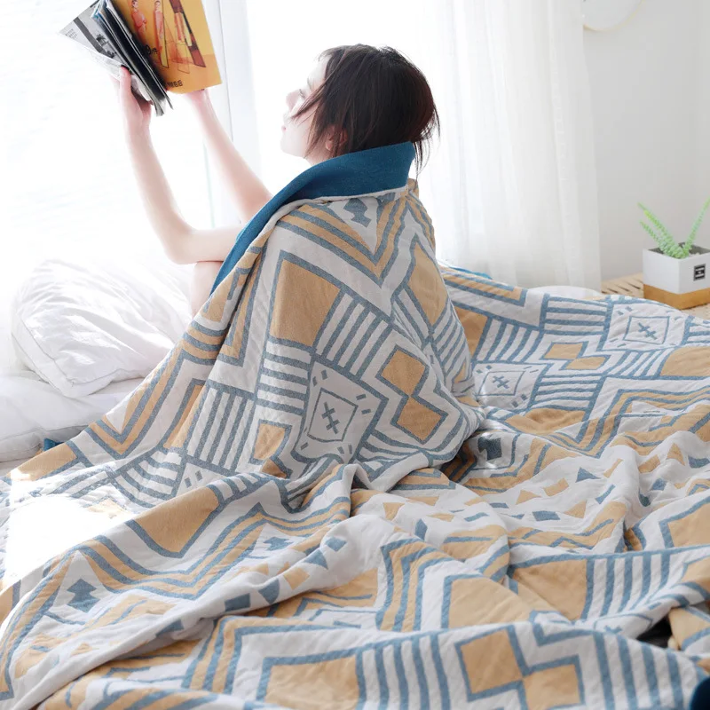 Five-Layer Cotton Towel Sheet Double Gauze Summer Blanket Cotton Breathable Towel Blankets Summer Dormitory Bed Sheet
Five-Layer Cotton Towel Sheet Double Gauze Summer Blanket Cotton Breathable Towel Blankets Summer Dormitory Bed Sheet