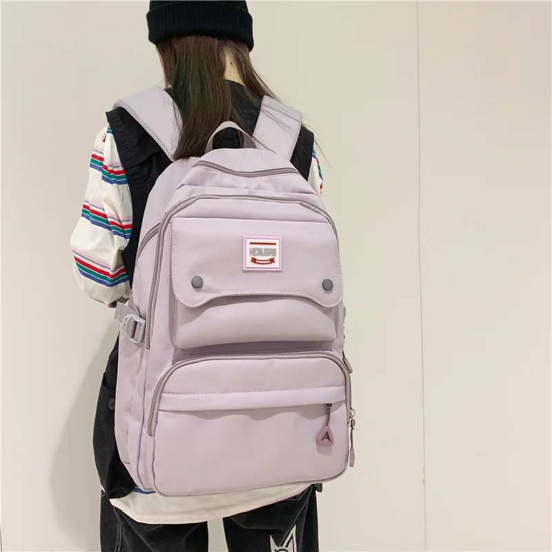 Fashion Solid Color Student Backpack Large Capacity Laptop Backpack Travel Waterproof Schoolbag Book Bag For Teenager
Fashion Solid Color Student Backpack Large Capacity Laptop Backpack Travel Waterproof Schoolbag Book Bag For Teenager