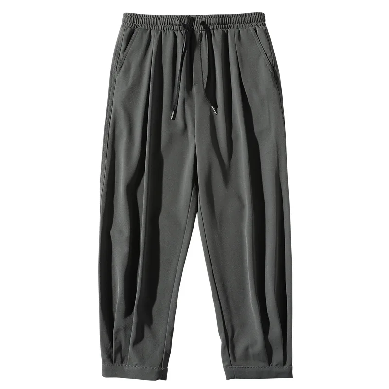2023 Summer Ice Silk Pants Men's Casual Pants Loose Tide Brand Harun Straight Pants 100 Pairs of Nine Points Sweatpants
2023 Summer Ice Silk Pants Men's Casual Pants Loose Tide Brand Harun Straight Pants 100 Pairs of Nine Points Sweatpants