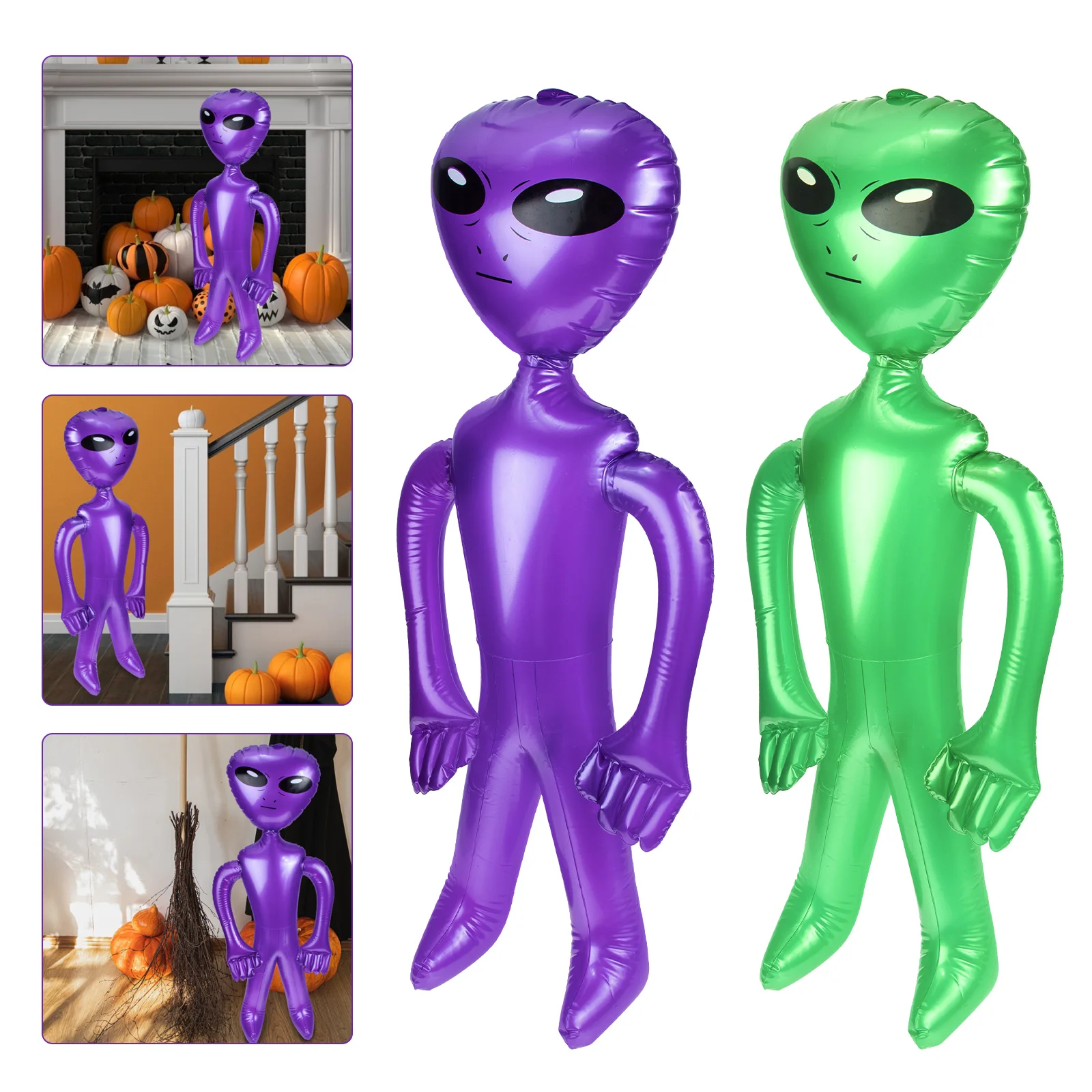 2Pcs Inflatable Alien Toy Halloween PVC Alien Balloon Prop Party Inflatable Favors
2Pcs Inflatable Alien Toy Halloween PVC Alien Balloon Prop Party Inflatable Favors