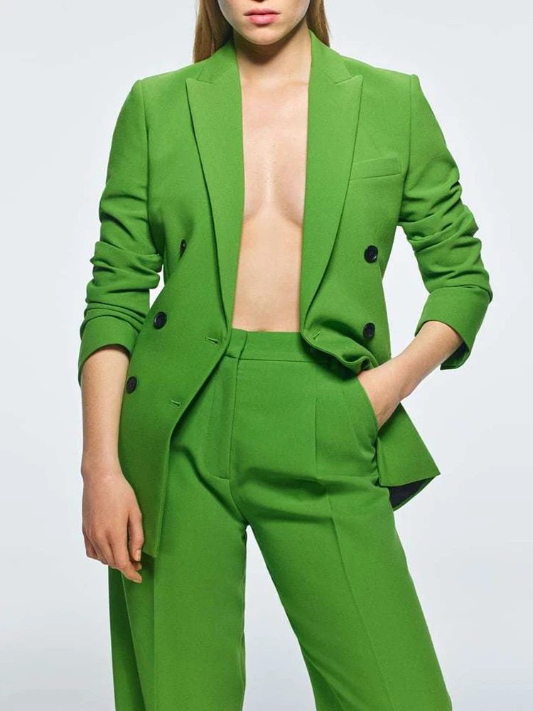 Casual Suits Suit 2022 New Fashion Simple Green Straight Office Women Pants + Suit Suits Elegant Chic Street Youth Blazers Suits
Casual Suits Suit 2022 New Fashion Simple Green Straight Office Women Pants + Suit Suits Elegant Chic Street Youth Blazers Suits