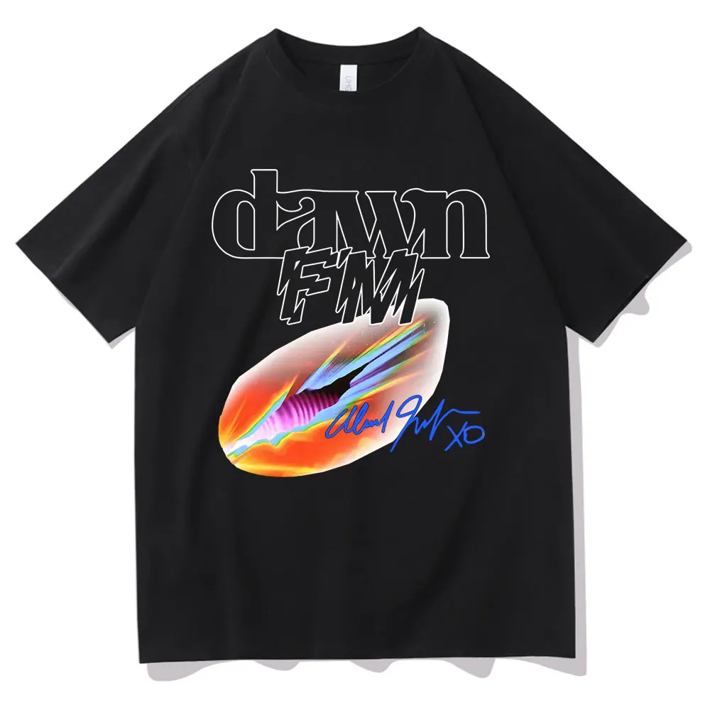 The Weeknd Dawn FM Print Tshirt Men Women Fashion Casual Tshirt Short Sleeve Men's Hip Hop Loose T-shirts Male Black Streetwear
The Weeknd Dawn FM Print Tshirt Men Women Fashion Casual Tshirt Short Sleeve Men's Hip Hop Loose T-shirts Male Black Streetwear