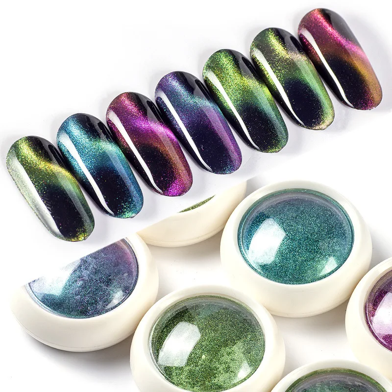 Magic Mirror Powder Nail Glitter Metallic Effect Chrome Pigment Nail Glitter 9D Cat Eye Holographic Laser Nail Decor Manicure
Magic Mirror Powder Nail Glitter Metallic Effect Chrome Pigment Nail Glitter 9D Cat Eye Holographic Laser Nail Decor Manicure