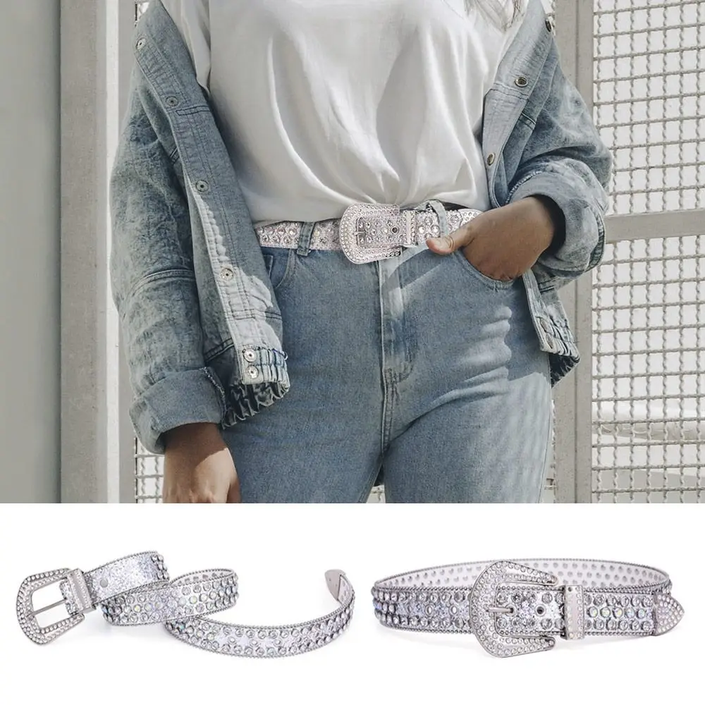 Fashion Adjustable Cowgirl Studded Bling Crystal Rhinestone Belt Waistband PU Leather
Fashion Adjustable Cowgirl Studded Bling Crystal Rhinestone Belt Waistband PU Leather