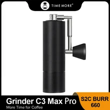TIMEMORE C3 Max PRO Manual Coffee Grinder, Capacity 30g Hand Coffee Grinder with Foldable Handle and Adjustable Setting