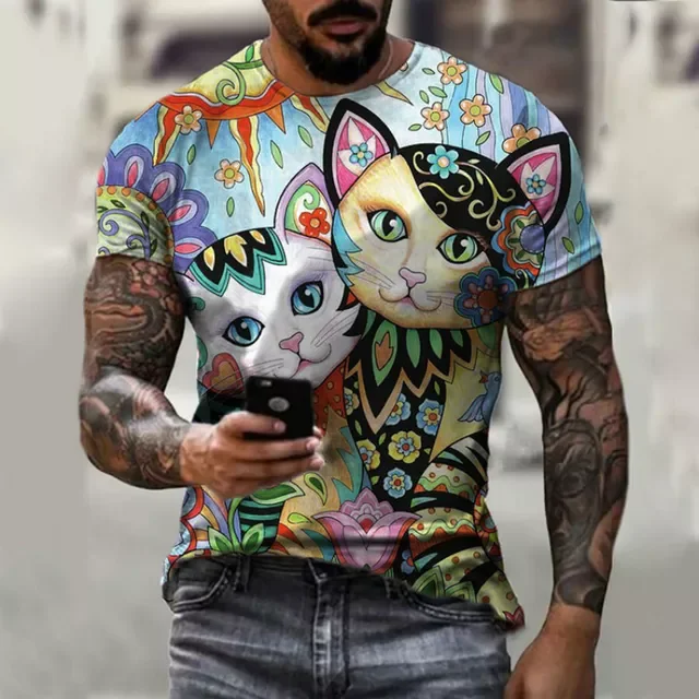 Round Neck T-Shirt 3D Printing Plum Osmanthus Pattern Design Short Sleeve Loose Street Fashion Shirt 2021
Round Neck T-Shirt 3D Printing Plum Osmanthus Pattern Design Short Sleeve Loose Street Fashion Shirt 2021
