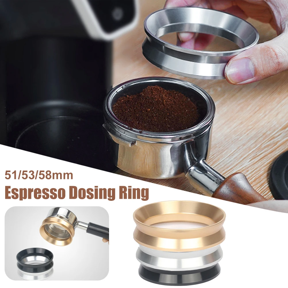 Espresso Dosing Ring 51mm/53mm/58mm Aluminum Alloy Coffee Dosing Funnel Portafilter Ring Coffee Filter Barista Accessories
Espresso Dosing Ring 51mm/53mm/58mm Aluminum Alloy Coffee Dosing Funnel Portafilter Ring Coffee Filter Barista Accessories