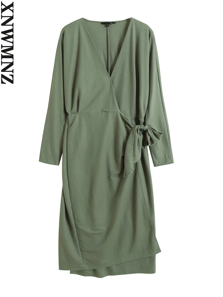 XNWMNZ 2022 Women Fashion Wrap Long Dress Woman Retro Elegant Belt V Neck Long Sleeve Female Chic Dresses
XNWMNZ 2022 Women Fashion Wrap Long Dress Woman Retro Elegant Belt V Neck Long Sleeve Female Chic Dresses