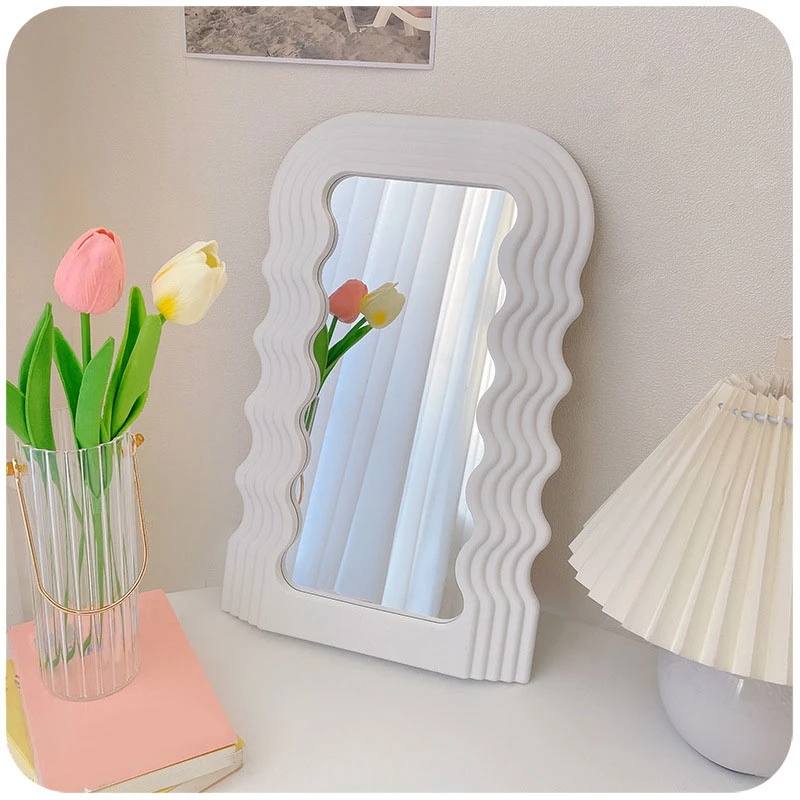 White Glass Luxury Medieval Style Makeup Mirror Home Decor Mirror Creative Decoration Gift
White Glass Luxury Medieval Style Makeup Mirror Home Decor Mirror Creative Decoration Gift