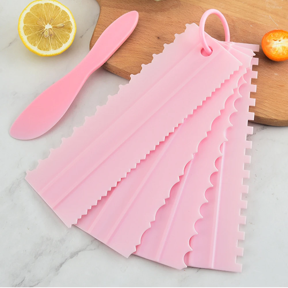 4 PCS Cake Scraper Smoother Dual-Sided Cream Scraper Plastic Cake Comb Buttercream Icing Baking Tools
4 PCS Cake Scraper Smoother Dual-Sided Cream Scraper Plastic Cake Comb Buttercream Icing Baking Tools