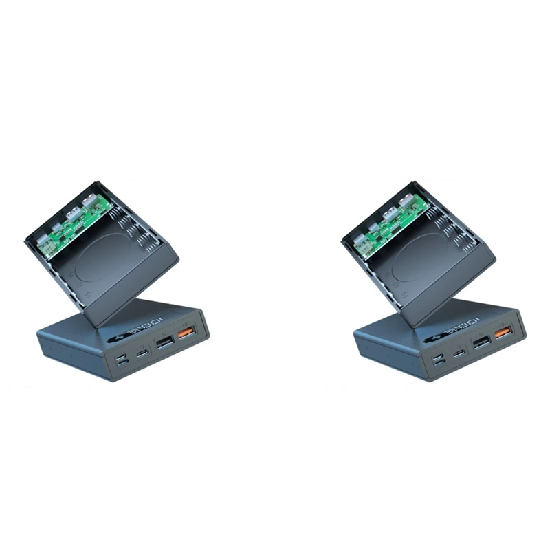 ABGZ-2X 5X18650 Power Bank Case Detachable 18650 Battery Holder Charging Box Charge DIY Shell, QC3.0 PD Quick Charger Black
ABGZ-2X 5X18650 Power Bank Case Detachable 18650 Battery Holder Charging Box Charge DIY Shell, QC3.0 PD Quick Charger Black
