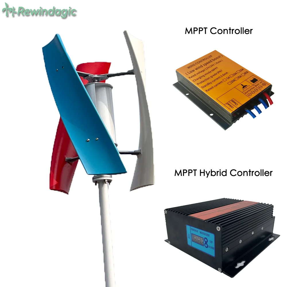 China Factory Vertical Axis Maglev Wind Turbine Generator 1000w 1500w 12v 24v 3 Blades Free Energy For Homeuse Windmills Low RPM
China Factory Vertical Axis Maglev Wind Turbine Generator 1000w 1500w 12v 24v 3 Blades Free Energy For Homeuse Windmills Low RPM