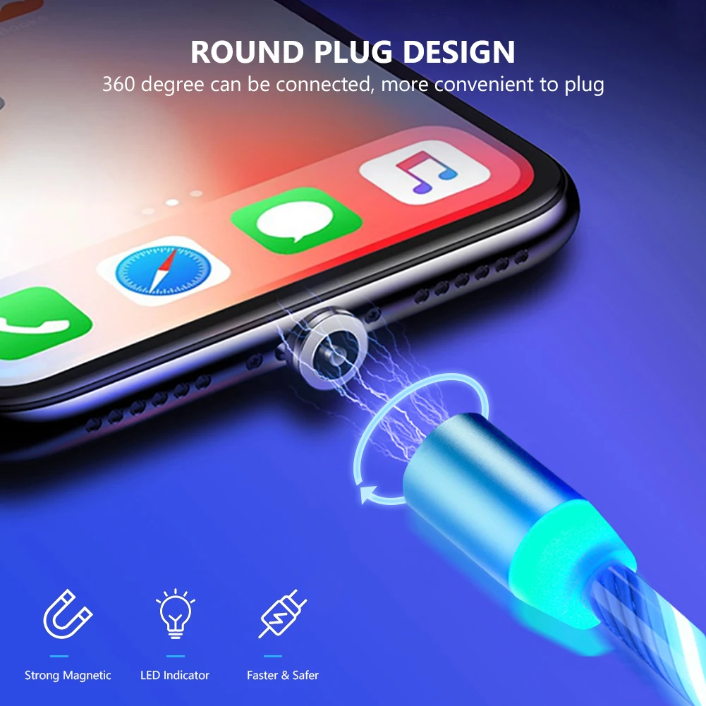10Pcs Magnetic Glowing Cable Micro USB Type C Cable Fast Charging For Huawei Xiaomi LED light Charger Flowing Streamer USB Cord
10Pcs Magnetic Glowing Cable Micro USB Type C Cable Fast Charging For Huawei Xiaomi LED light Charger Flowing Streamer USB Cord