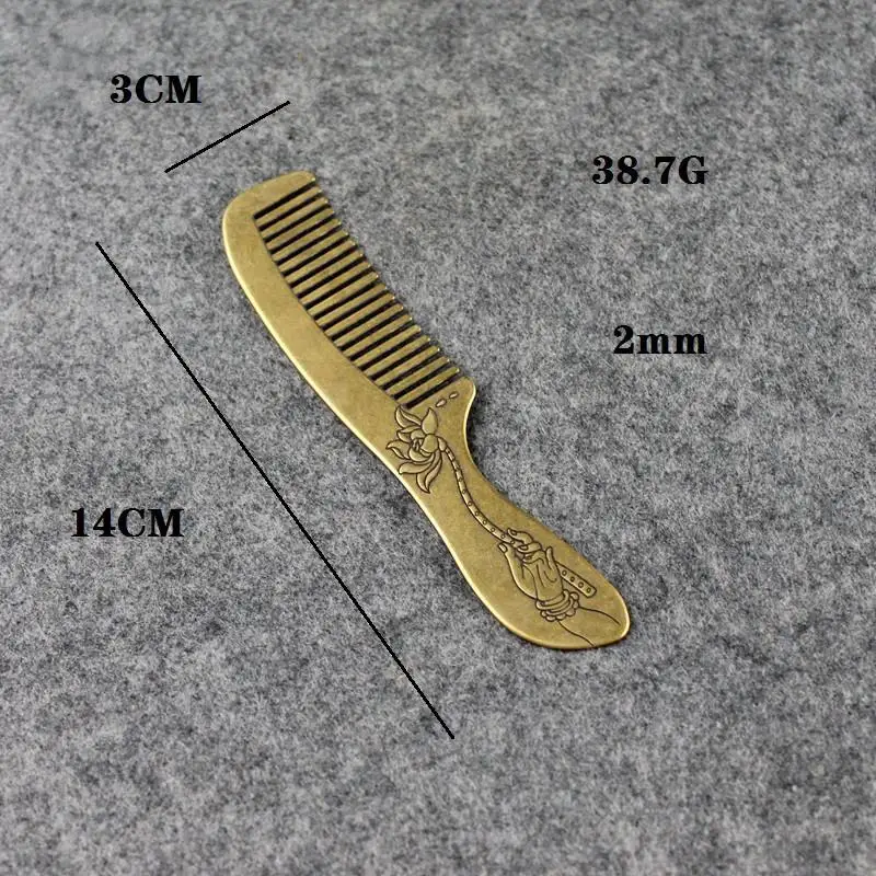 THANKSGIVING gift brass copper Buddha hand lotus Fine-tooth Hairdressing Combs Tangled Straight Hair Comb Care Styling Tool
THANKSGIVING gift brass copper Buddha hand lotus Fine-tooth Hairdressing Combs Tangled Straight Hair Comb Care Styling Tool