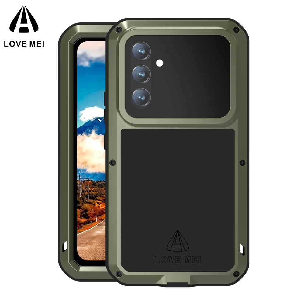 LOVE MEI For Galaxy A54 Metal Armor Case A34 A53 A72 A52 A71 A51 A52s A42 Military Grade Silicone Cover Built-in Glass Protector
LOVE MEI For Galaxy A54 Metal Armor Case A34 A53 A72 A52 A71 A51 A52s A42 Military Grade Silicone Cover Built-in Glass Protector