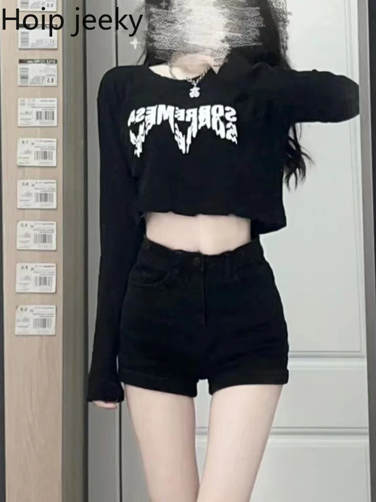 Hoip Jeeky Black High Waist Denim Shorts Women 2022 Summer New Korean Sexy Wild Slimming Elasticity Casual Hot Fitness Workout
Hoip Jeeky Black High Waist Denim Shorts Women 2022 Summer New Korean Sexy Wild Slimming Elasticity Casual Hot Fitness Workout