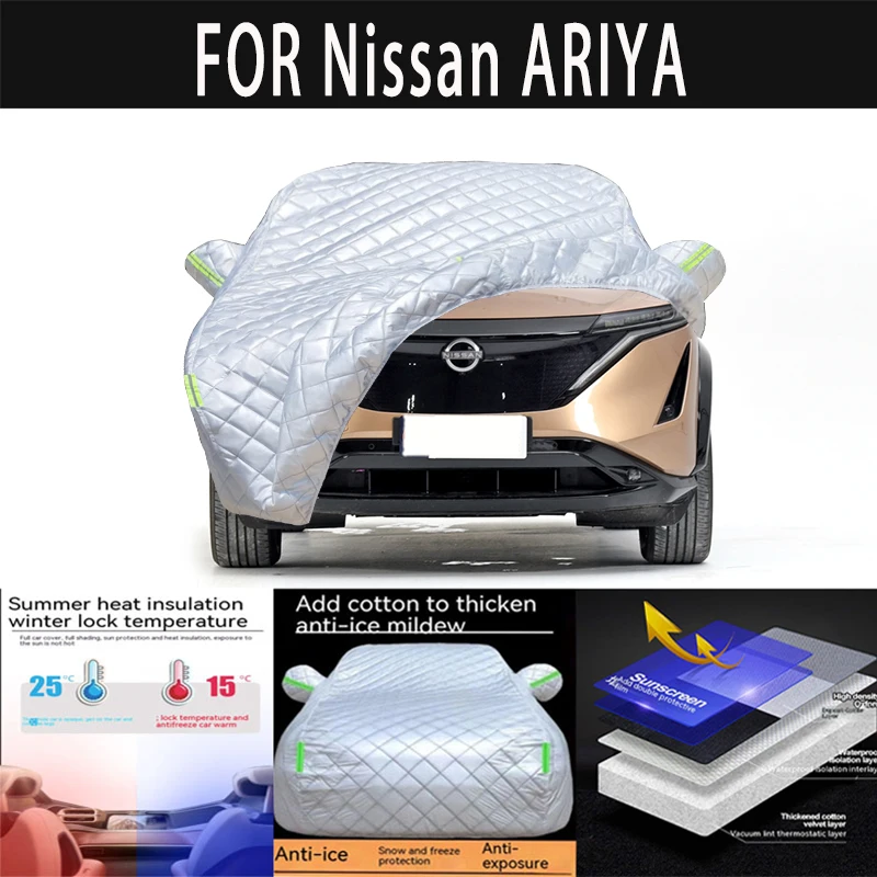 For Nissan ARIYA auto hail proof protective cover,snow cover,sunshade,waterproof anddustproof external car accessories
For Nissan ARIYA auto hail proof protective cover,snow cover,sunshade,waterproof anddustproof external car accessories