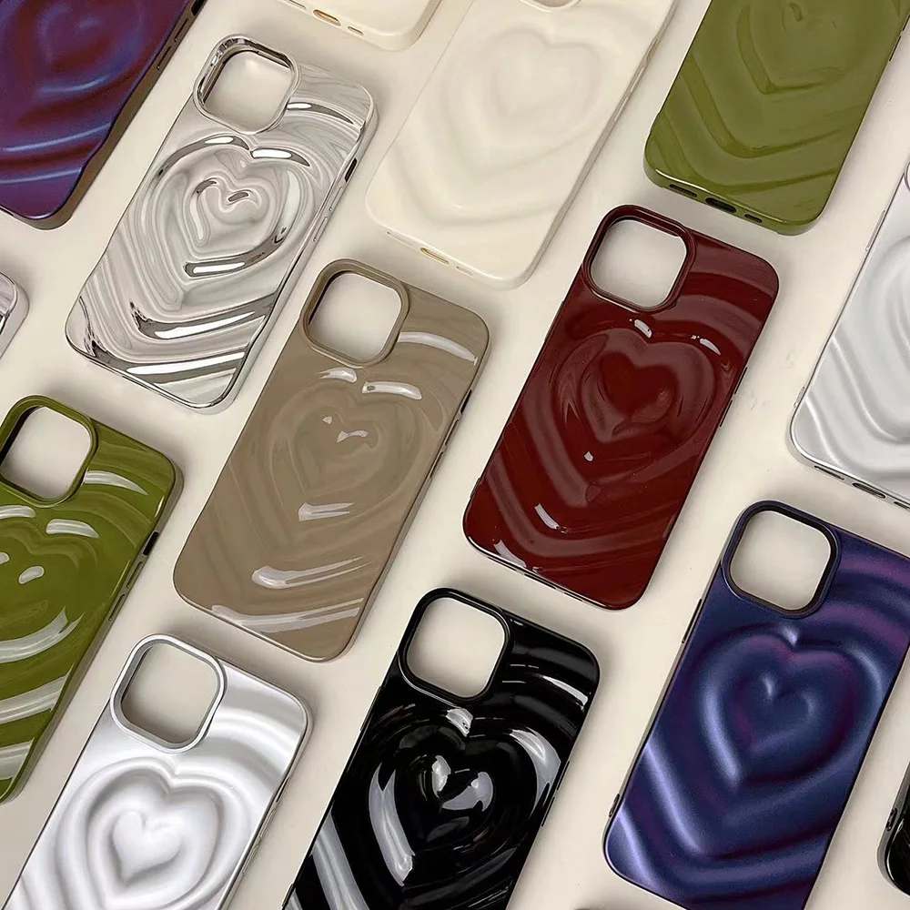 Retro Folds 3D Love Heart Phone Case For iPhone 13 11 12 14 Pro Max Luxury Shockproof Bumper Girl Colour Wave Soft Back Cover
Retro Folds 3D Love Heart Phone Case For iPhone 13 11 12 14 Pro Max Luxury Shockproof Bumper Girl Colour Wave Soft Back Cover