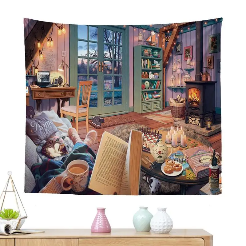 Warm Tapestry for Bedroom Teen Girl Nordic Tapestries Wall Hanging Hang Wall Cloth for Bedroom Dorm Living Room Personal 
Warm Tapestry for Bedroom Teen Girl Nordic Tapestries Wall Hanging Hang Wall Cloth for Bedroom Dorm Living Room Personal