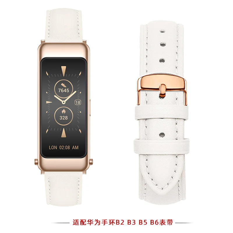 White Leather Watch Strap for Huawei Female Bracelet B6 B5 B3 B2 Bracelet Watch Youth Version Men's Women's Wrist Strap 16mm
White Leather Watch Strap for Huawei Female Bracelet B6 B5 B3 B2 Bracelet Watch Youth Version Men's Women's Wrist Strap 16mm