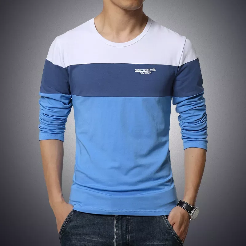 NEW2023 Spring New Arrival Men's T Shirt O Neck Patchwork Long Sleeve T Shirt Mens Clothing Trend Plus Size Top Tees Shirts
NEW2023 Spring New Arrival Men's T Shirt O Neck Patchwork Long Sleeve T Shirt Mens Clothing Trend Plus Size Top Tees Shirts