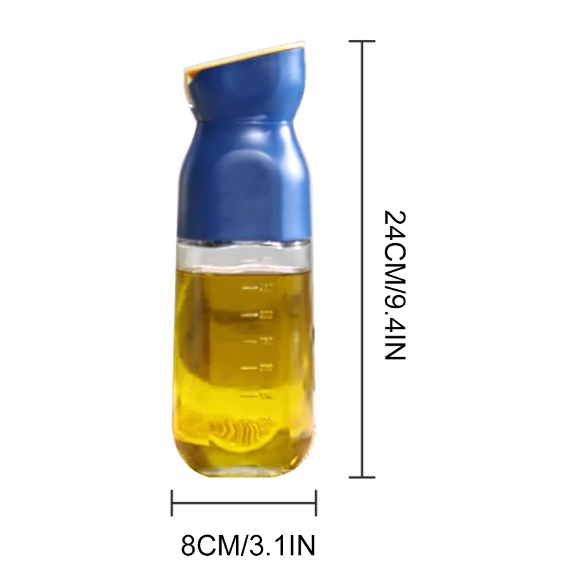 Oil Dispenser Bottle with Automatic Cap Clear Leakproof Liquid Condiments Container for Kitchen TN9
Oil Dispenser Bottle with Automatic Cap Clear Leakproof Liquid Condiments Container for Kitchen TN9