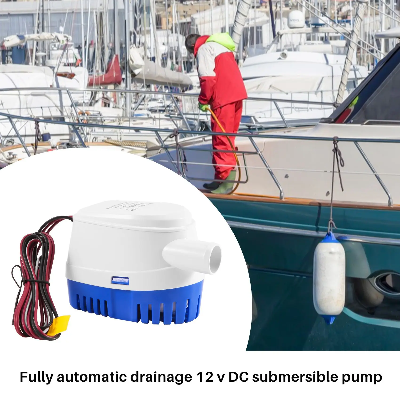 Automatic Submersible Boat Bilge Water Pump 12V Auto with Float Switch Outlet 
Automatic Submersible Boat Bilge Water Pump 12V Auto with Float Switch Outlet