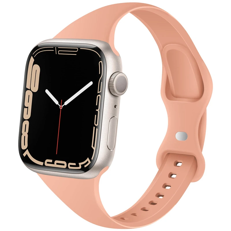 Silicone Strap For Apple Watch band 40mm 44mm 45mm 41mm 38mm 42mm 44 mm Rubber watchband bracelet iWatch serie 3 4 5 6 se 7 band 
Silicone Strap For Apple Watch band 40mm 44mm 45mm 41mm 38mm 42mm 44 mm Rubber watchband bracelet iWatch serie 3 4 5 6 se 7 band