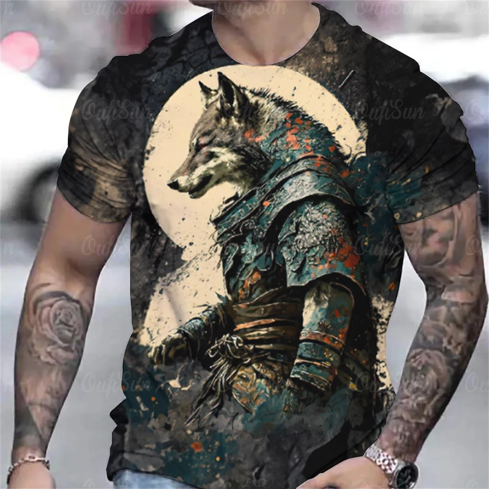 Animal Men'S T-Shirt 3d Werewolf Printed Summer Casual Short Sleeved T Shirt Loose Oversized Men'S Clothing Street Designer Tops
Animal Men'S T-Shirt 3d Werewolf Printed Summer Casual Short Sleeved T Shirt Loose Oversized Men'S Clothing Street Designer Tops