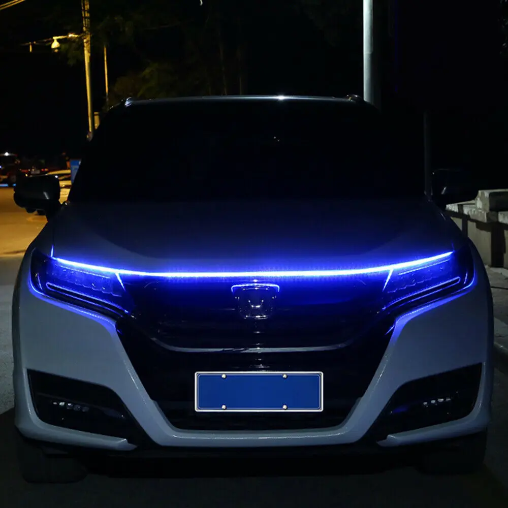 150 см автомобильная светодиодная лента DRL для капота, гибкая Крышка двигателя автомобиля, декоративные фары Universal Автомобильные дневные ход...
150 см автомобильная светодиодная лента DRL для капота, гибкая Крышка двигателя автомобиля, декоративные фары Universal Автомобильные дневные ход...