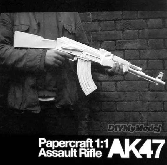 DIYMyModeI 1:1 Firearm Manual DIY 3D Paper Model White ak 47 Assault Rifle Handmade Gun Toy
DIYMyModeI 1:1 Firearm Manual DIY 3D Paper Model White ak 47 Assault Rifle Handmade Gun Toy
